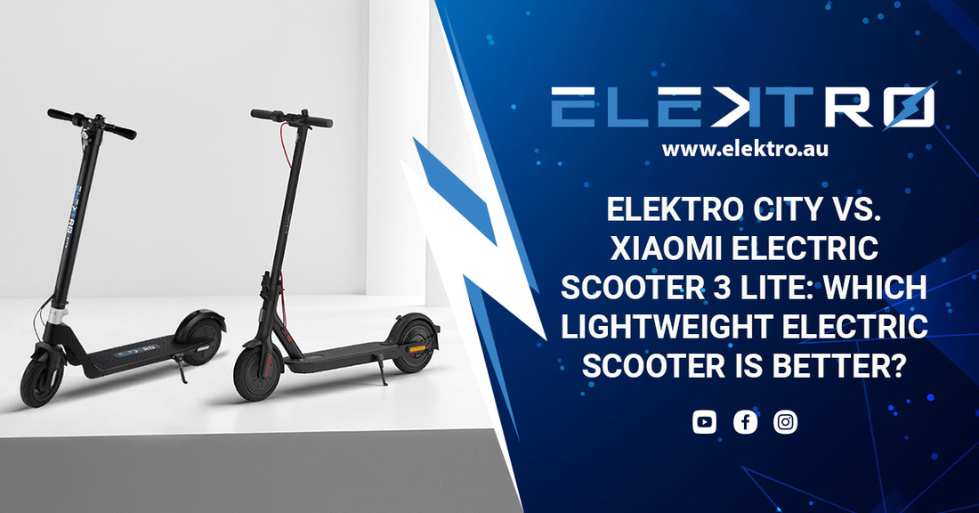 EleKtro City Vs. Xiaomi Electric Scooter 3 Lite: Which Lightweight Electric Scooter Is Better?