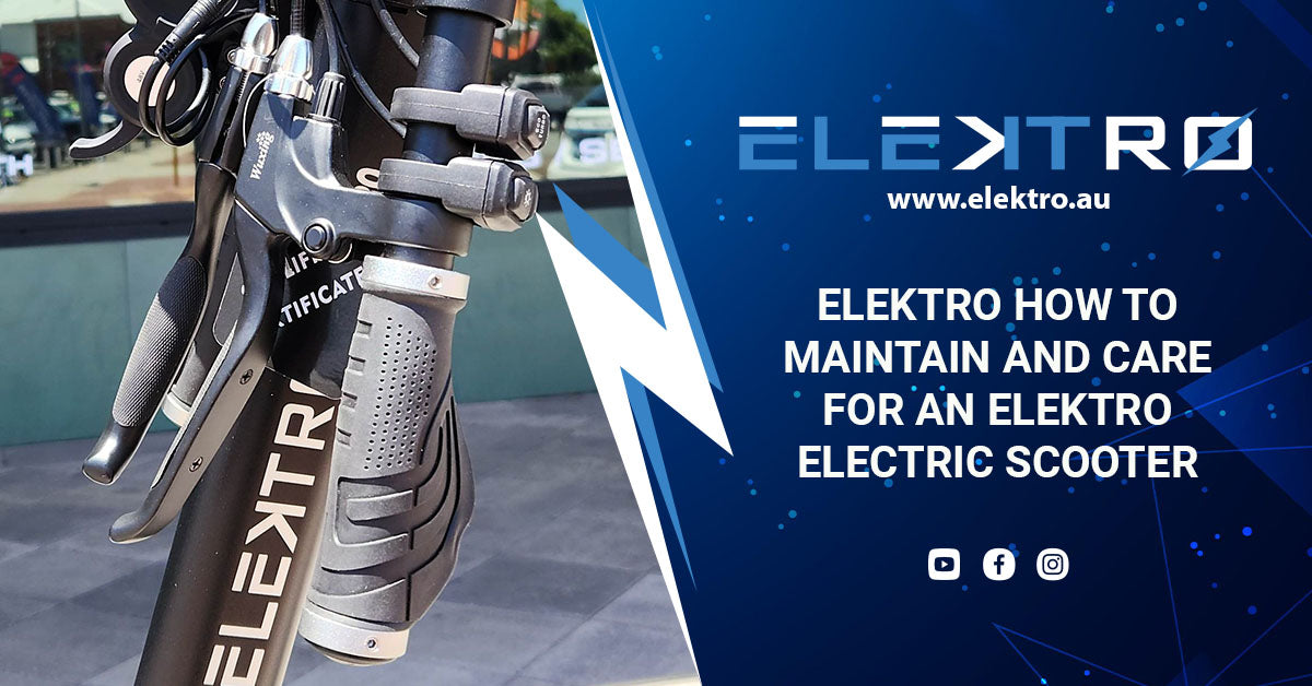 How to Maintain and Care for an EleKtro Electric Scooter
